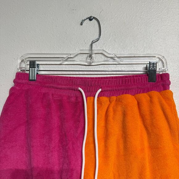 Solid & Striped Tangerine Strawberry The Charlie Terrycloth Shorts Sz M NWT - Picture 3 of 12